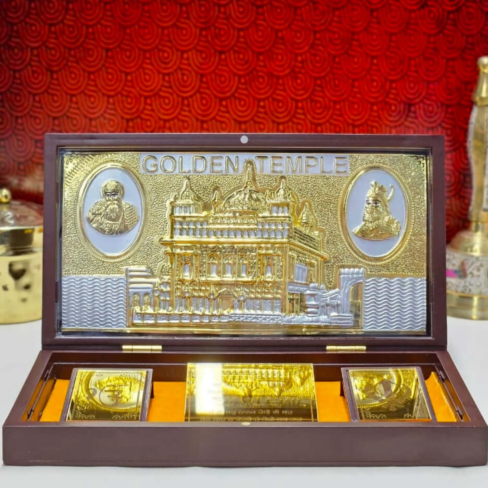 Golden Temple Swarn Mandir Sri Amritsar Pocket Temple | Sikh Gifting for Weddings & Housewarming Ceremonies for Family, Friends & Home Decor (21 x 11 x 3.5 cm)