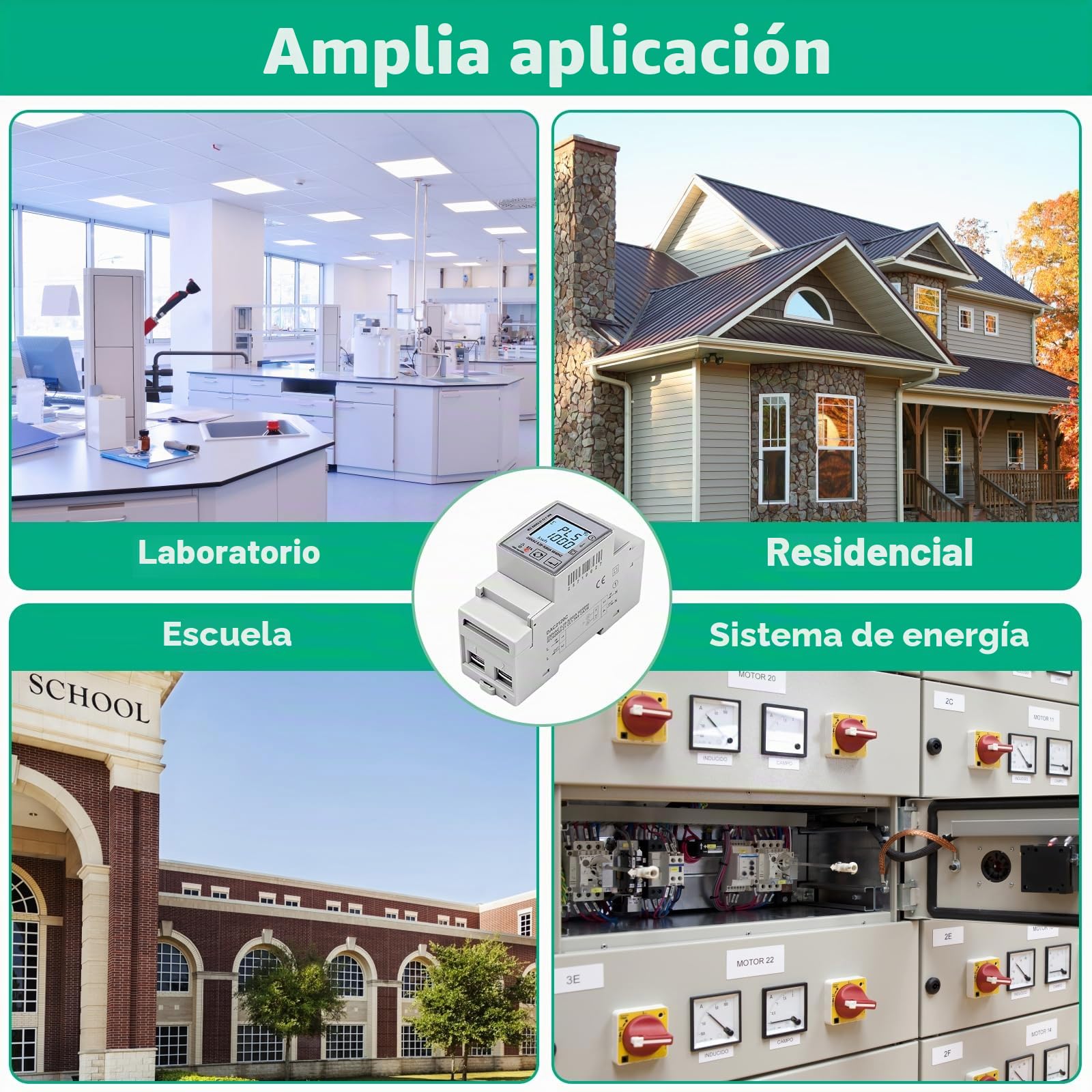 Medidor de consumo electrico 80A contador electrico WIFI tuya smart AC230V Contador de Energía monofásico pantalla LCD digital 1000 imp/kWh Protección contra sobretensión y sobrecorriente DAC2120C