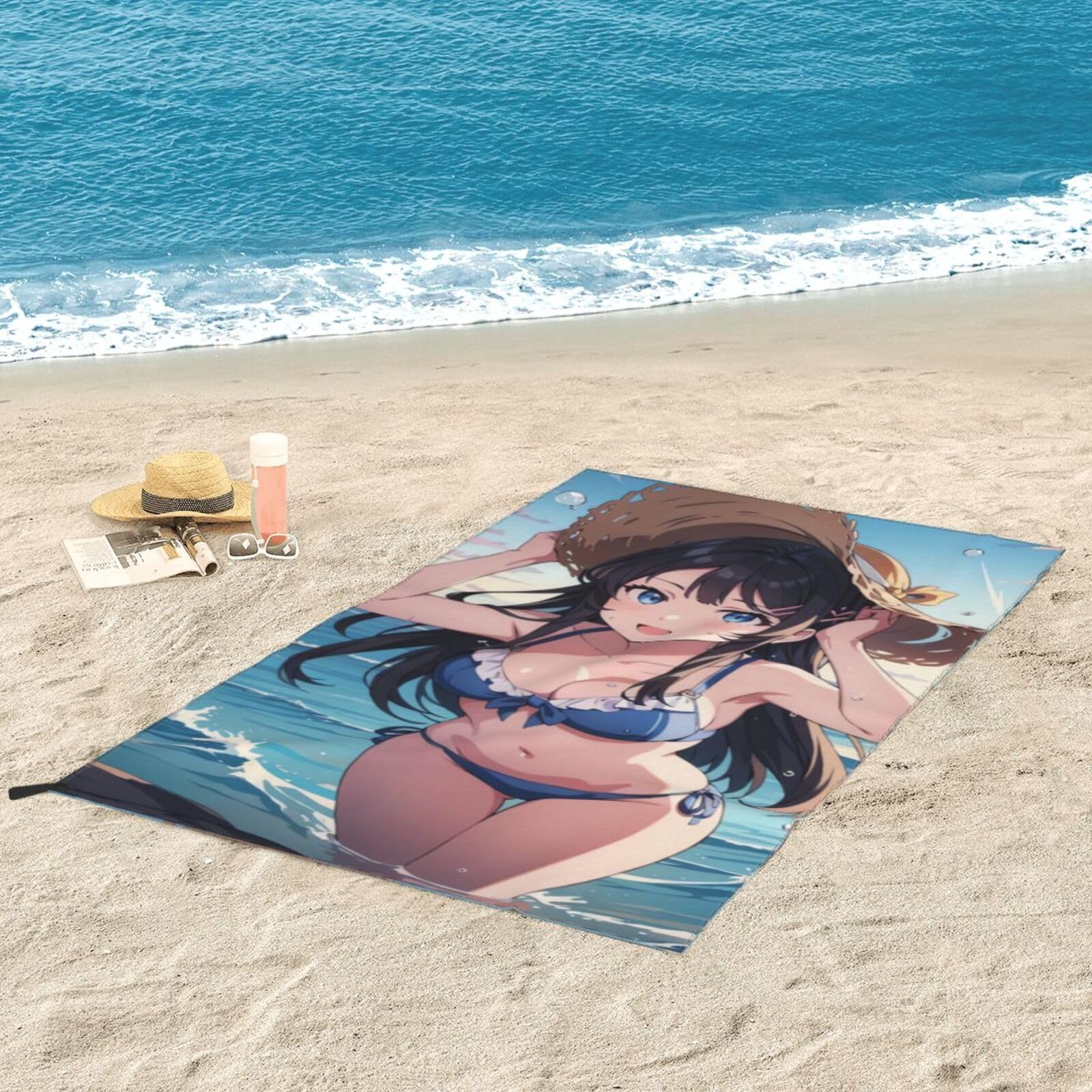 Amazon.co.jp: タオル バスタオル 青春ブタ野郎 桜島麻衣 パレオ