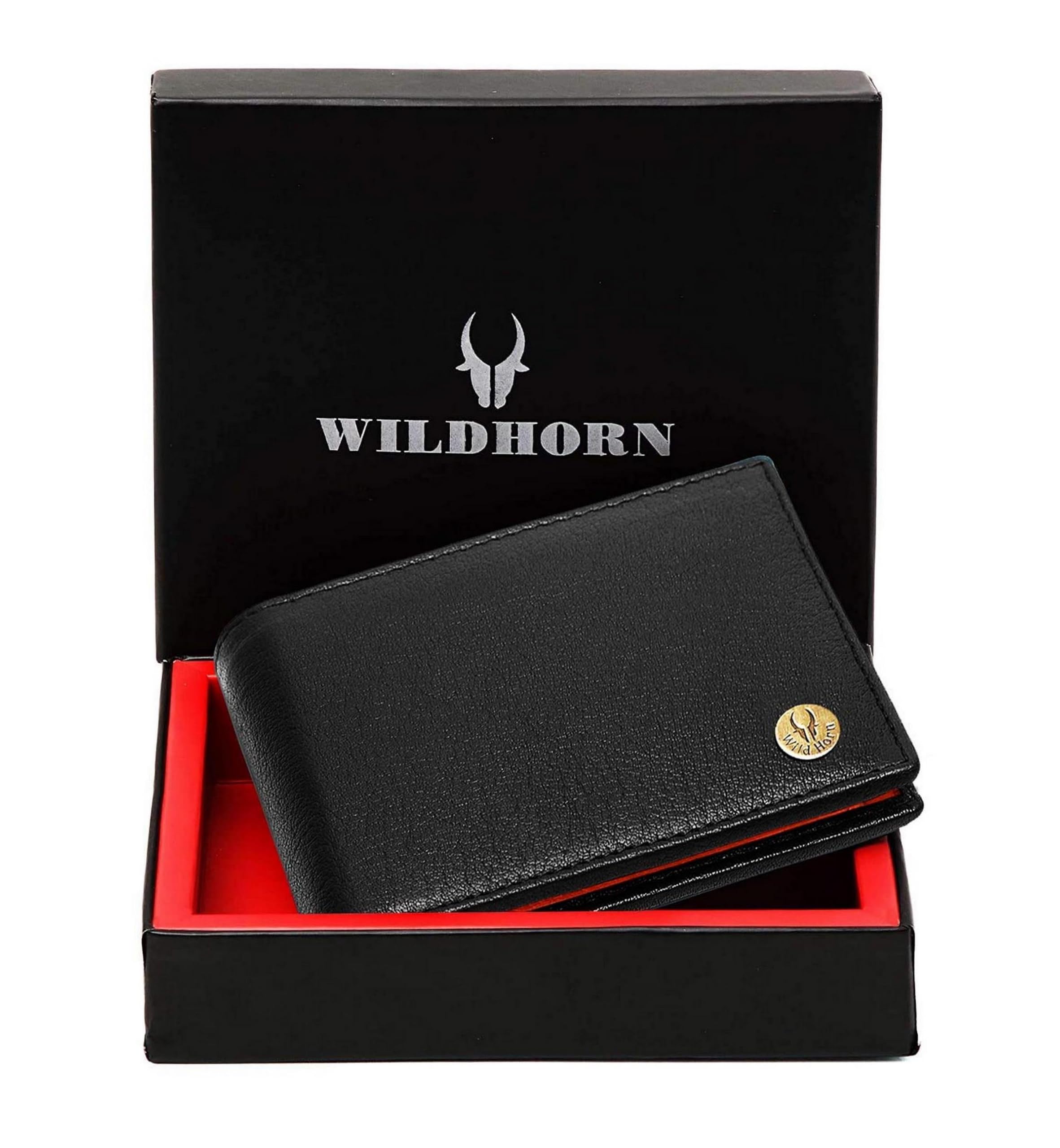 Leather Wallet for Men (Black & Tan)-image-32