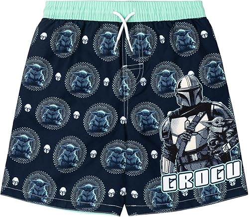 Miniatura 3 de STAR WARS Conjunto de camiseta de protección y traje de baño UPF 50+ para niños pequeños a niños grandes (4T - 14-16)