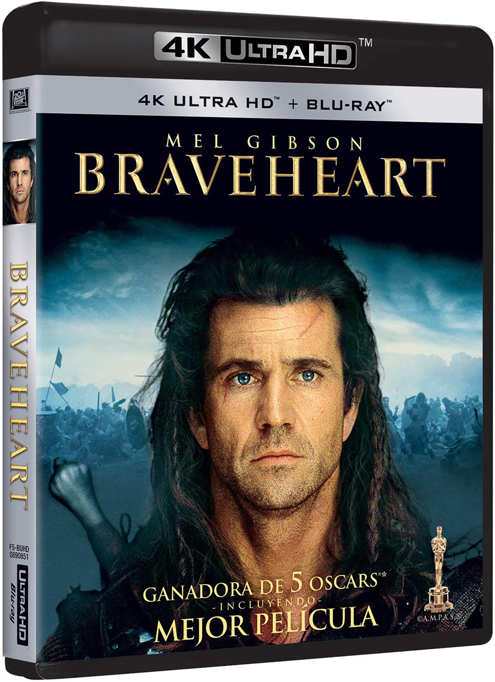Braveheart [Blu-Ray] [Region Free] (English Audio. English subtitles)