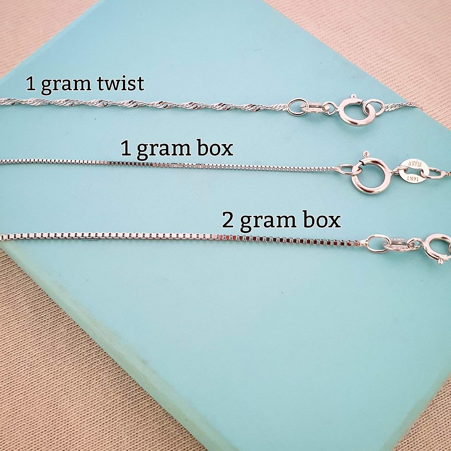 name necklace chain only Solid 14K Gold 