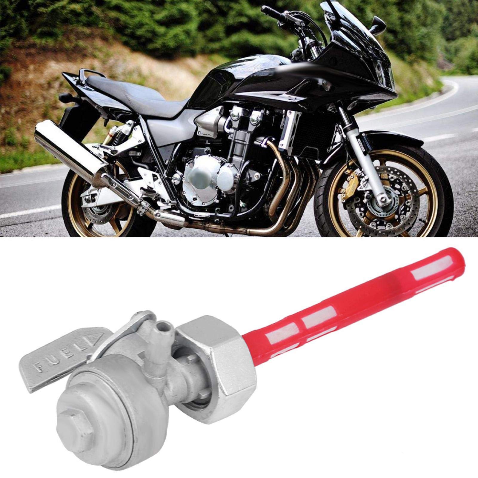 rubinetto benzina moto + Moto Universale Valvola di Commutazione Serbatoio Carburante Gas per CB350 CB400 CB750 CB900 CX500 CX500C CX500D
