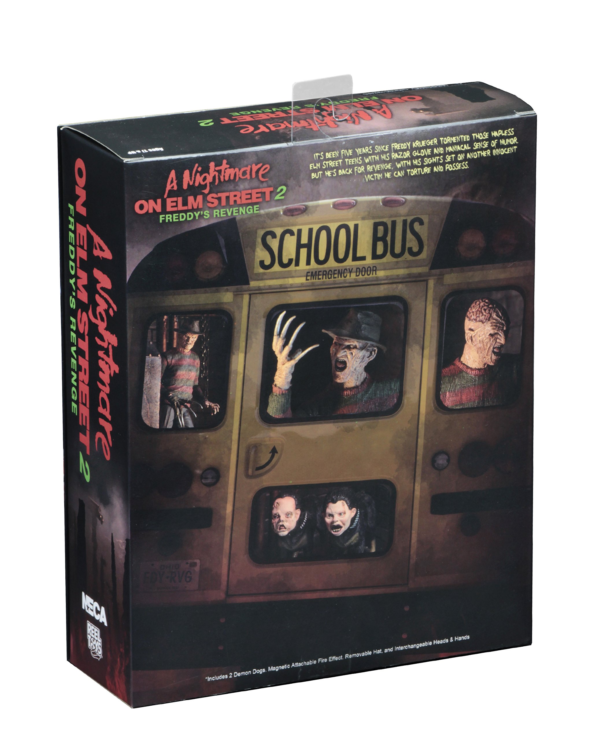 NECA Nightmare On Elm Street Figura Acción Freddy Krueger Ultimate Part 2 18Cm | Nightmare On Elm Street Freddy's Revenge Figura de acción Ultimate de 7 pulgadas - Freddy Krueger