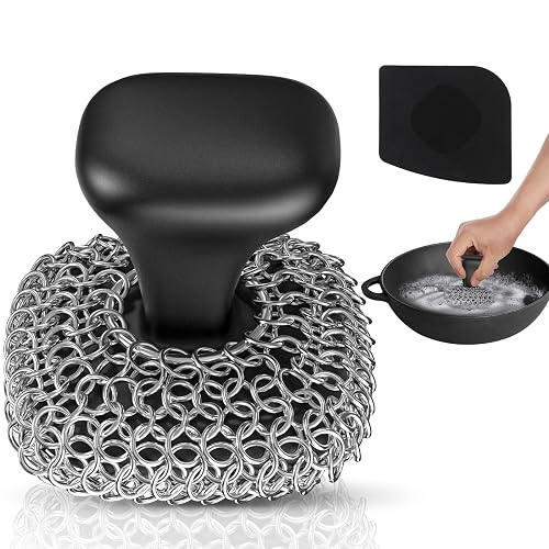 Cast Iron Scrubber Dish Scrub Brush Cookware product photo (Cookware & Knives) — ScooterReviewPro review