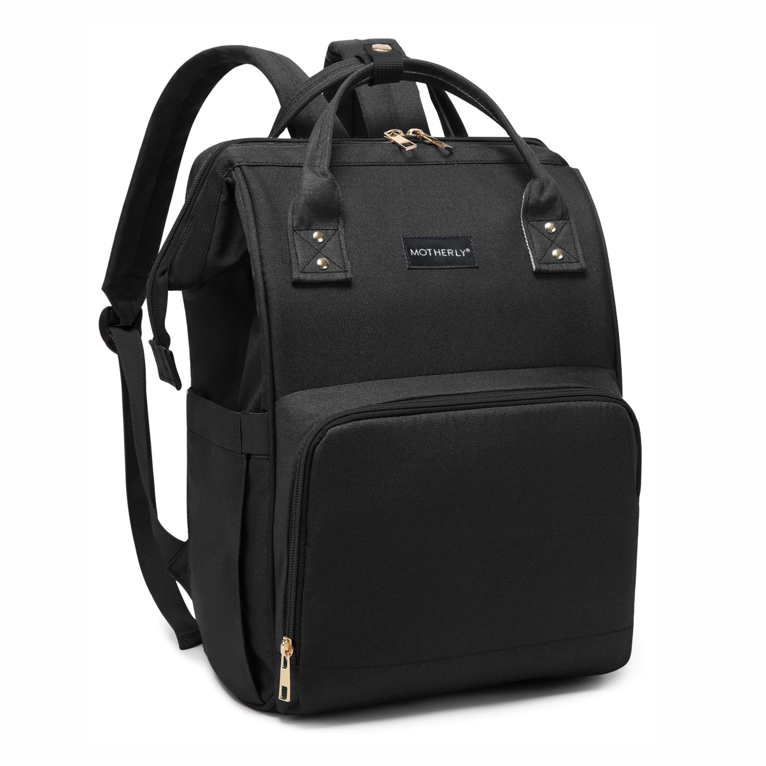 Motherly16 liter Diaper Bags For Mom Travel Basic Edition, 6 Month Warranty, (Black)