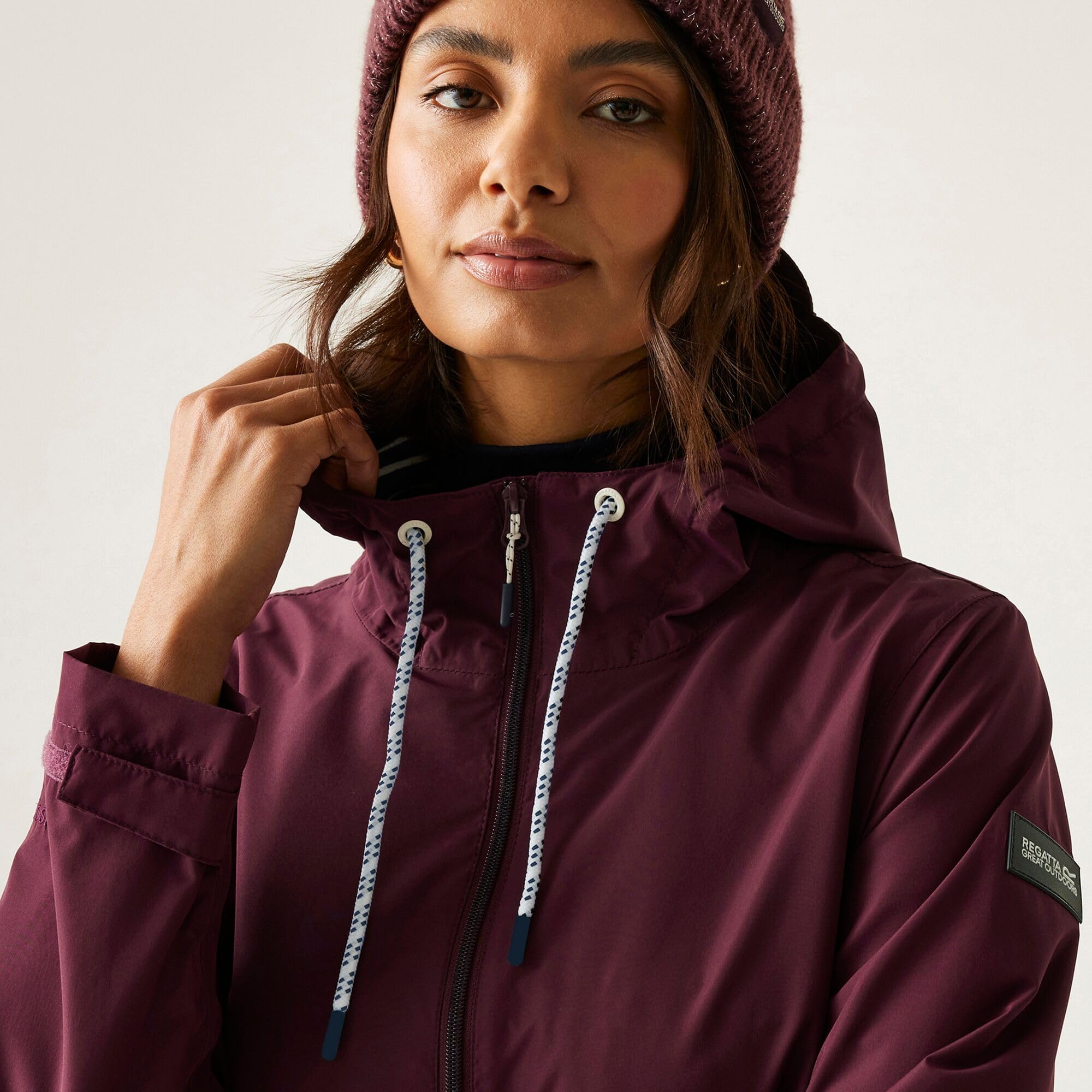 Regatta Women's Waterproof Jacket Bayletta Manteau de Pluie à Capuche zippé pour Femme