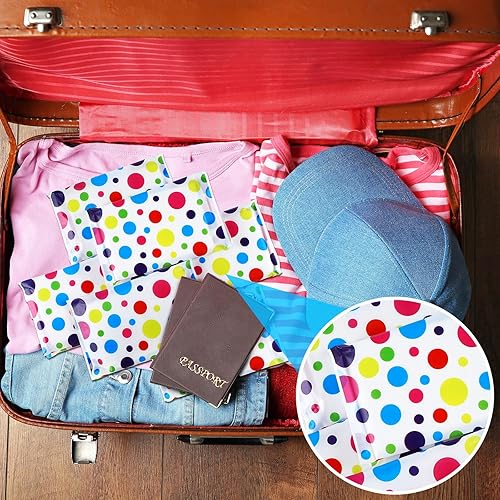 Miniatura 105 de Geyee Paquete de 50 paquetes de pañuelos faciales de viaje, pañuelos desechables de bolsillo para invitados de boda, viajes, bolsa escolar