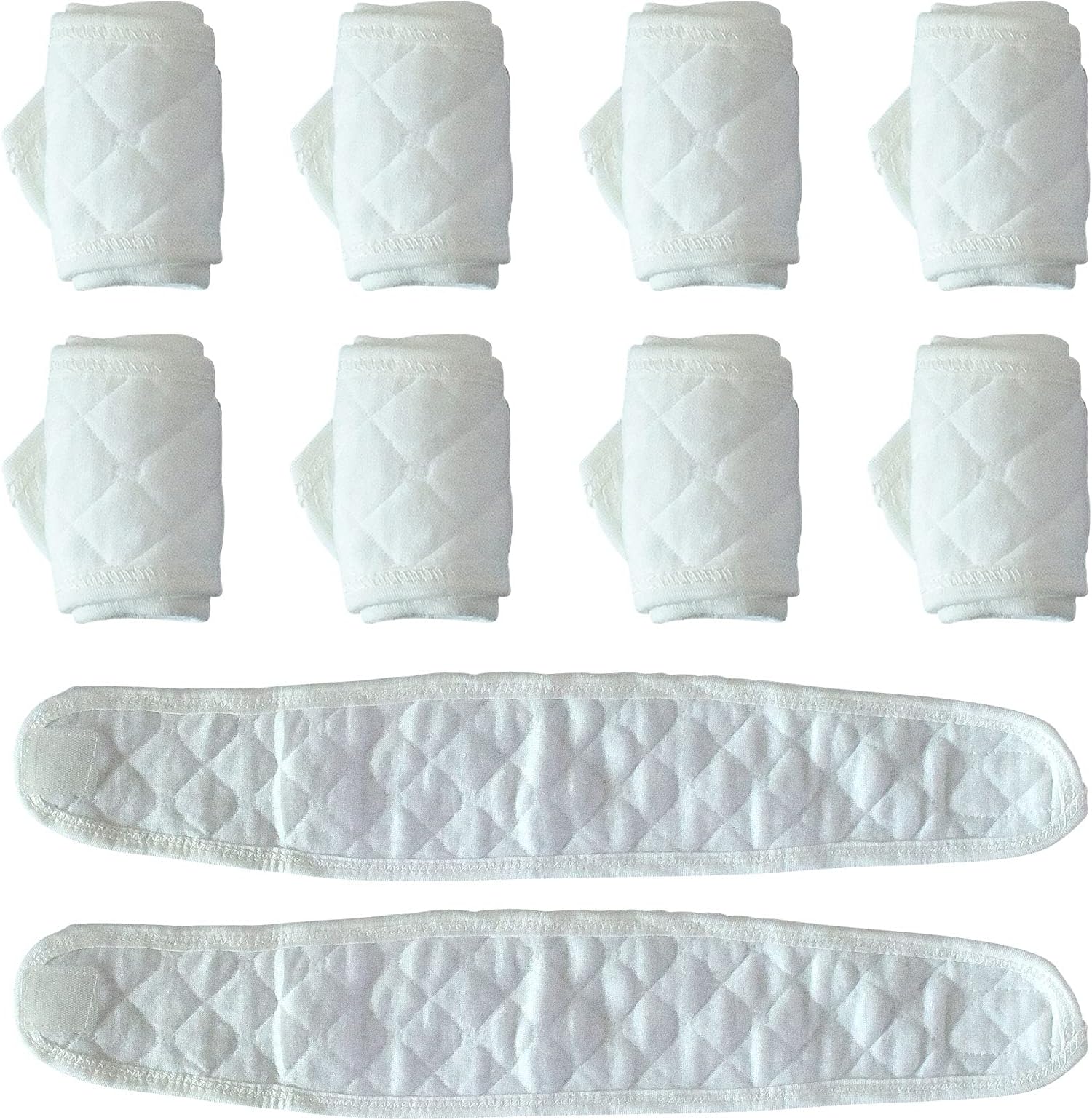 Topwon 10 Pcs Baby Belly Band Newborn Belly Binder Infant Umbilical Cord Band Belly Button Warp Registry Must Haves Gift Cotton