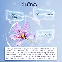 Vista 3 de CheezhengHimalaya - Barra de jabón de hierbas hidratada para piel con hialuronato de sodio, infundida con extracto de azafrán natural tibetano