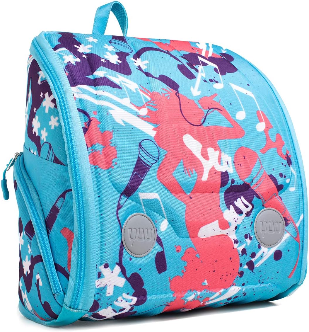YUU bag MUUSIC aqua with FREE YUUfun activity pack with games, activity pad, wipe clean board and frisbee. For travel, play and everyday - as seen on TV