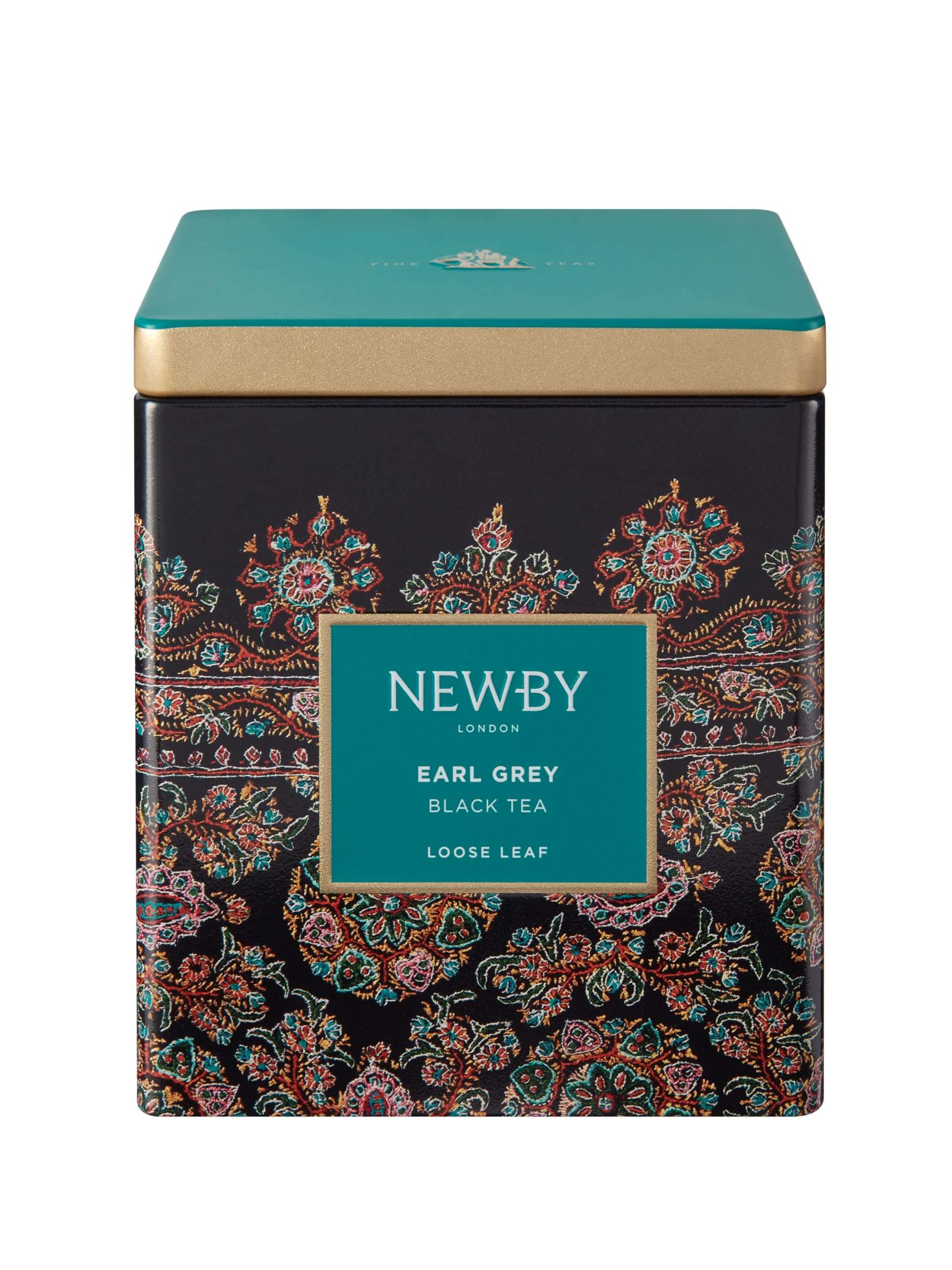 Newby Earl Grey Loose Leaf Caddy, Premium Black Tea Leaves with Flavour of Invigorating Bergamot Oil, 125 grams