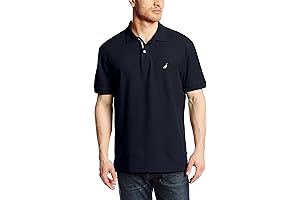 Nautica Men's Slim-Fit Solid Performance Short-Sleeve Deck Polo Shirt
