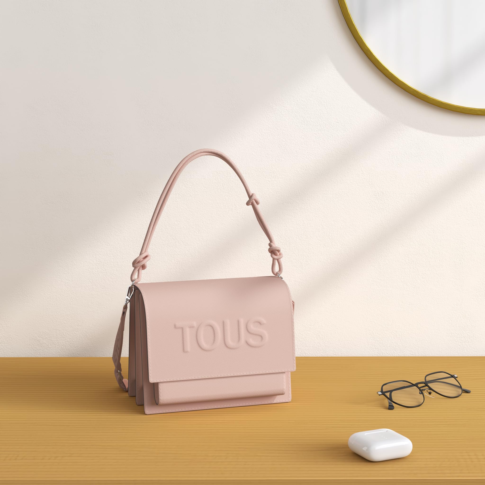 TOUS Bandolera Mediana Audree Topo, Para Mujer, Medidas 18 x 25 x 12,5 cm, Colección La Rue New