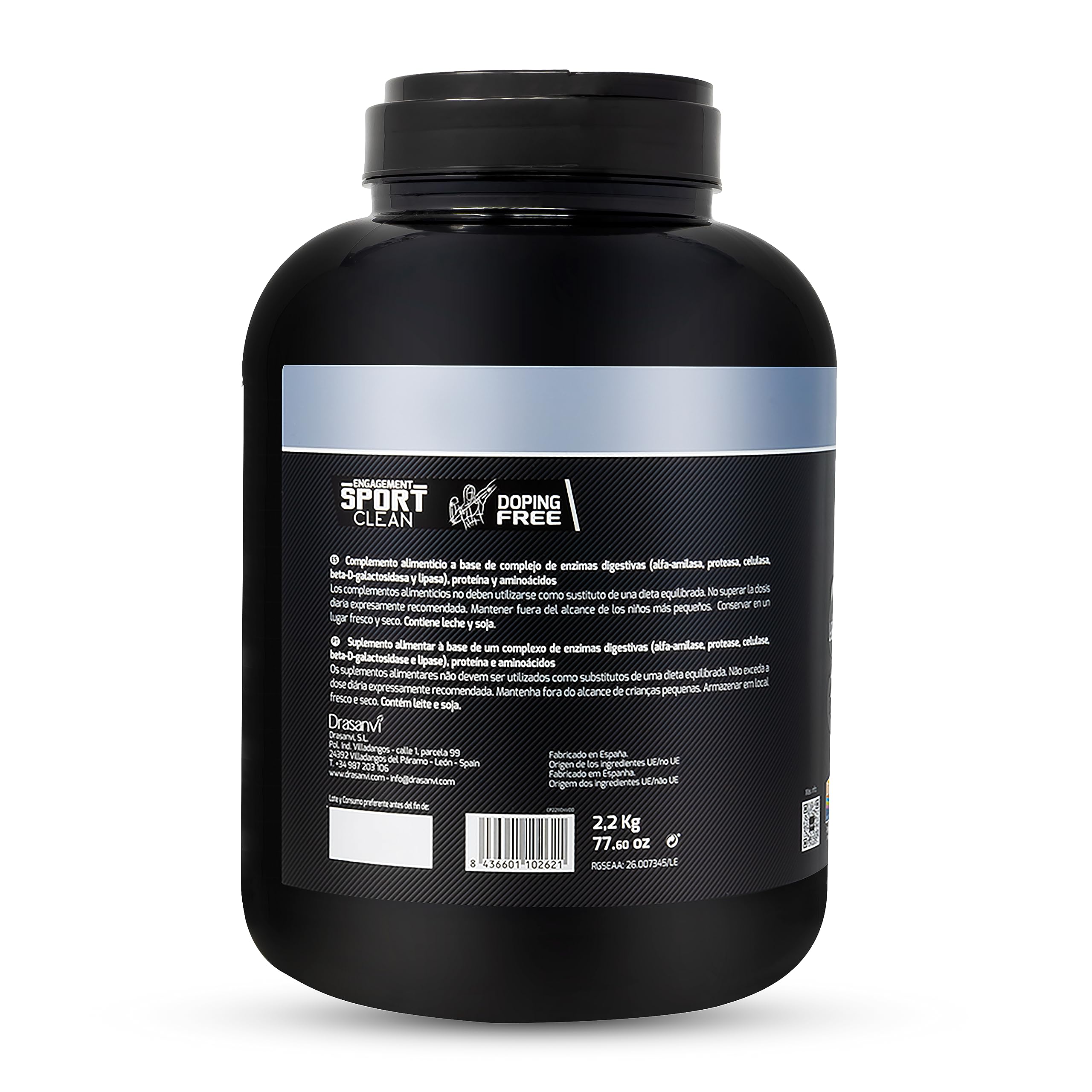SPORT LIVE Whey protein isolate NEUTRA | Aislado de proteína en polvo | Proteinas whey isolada de suero de leche | Proteinas que ayudan a aumentar tu masa muscular | 2,2KG |Drasanvi