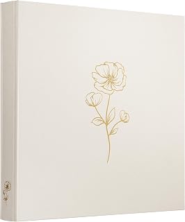 Photo Album 4x6 500 Photos 5 Pictures Per Page, 500 Pockets, Photo Albums 4x6 Pictures, Linen Fabric Cover Large Photo Album Book for Wedding Family Memories(Beige)