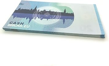 Cashbricks 75 x €20 EURO (New 2015) play money notes - size: 125%