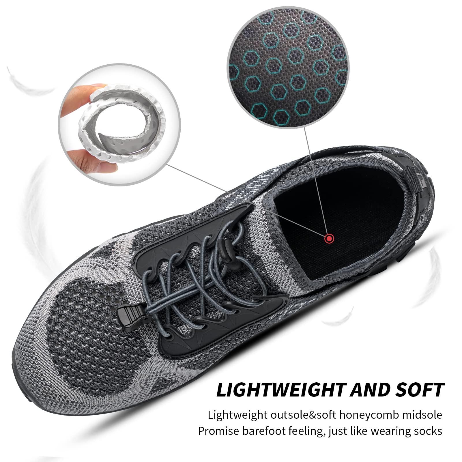 Sobaso Buty do wody dla kobiet i mężczyzn, szybkoschnące buty do pływania, plaży, sportów wodnych, nurkowania, wędrówek, żeglowania i podróży