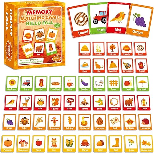 Vista 37 de gisgfim Juego de 50 pares de memoria a juego de memoria de concentración bíblica juegos de tarjetas de memoria para niños Educativo A Fun & Fast