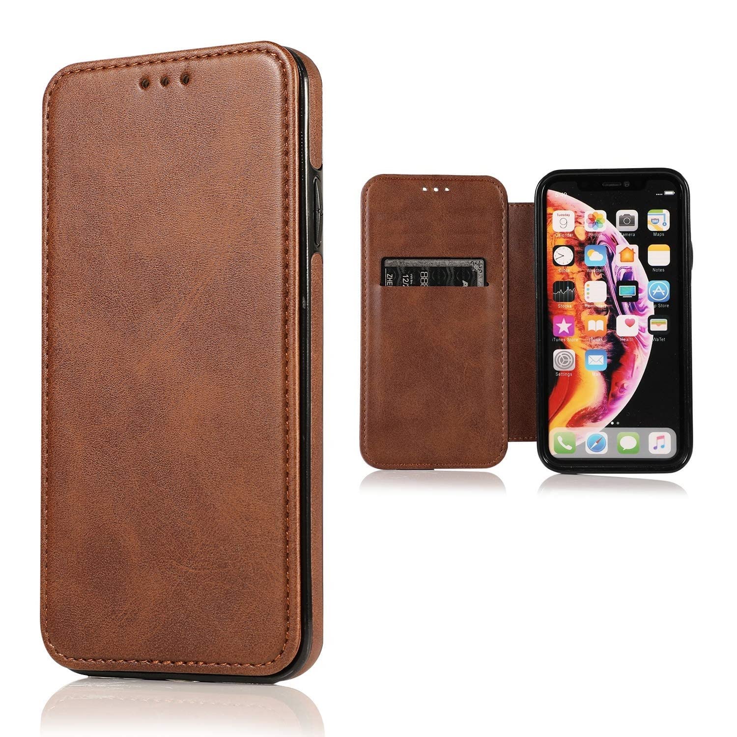 Realtech Brown Leather Flip Case Cover for One Plus 9RT 5G - Brown (B078B7T9Y3) Amazon Price History, Amazon Price Tracker