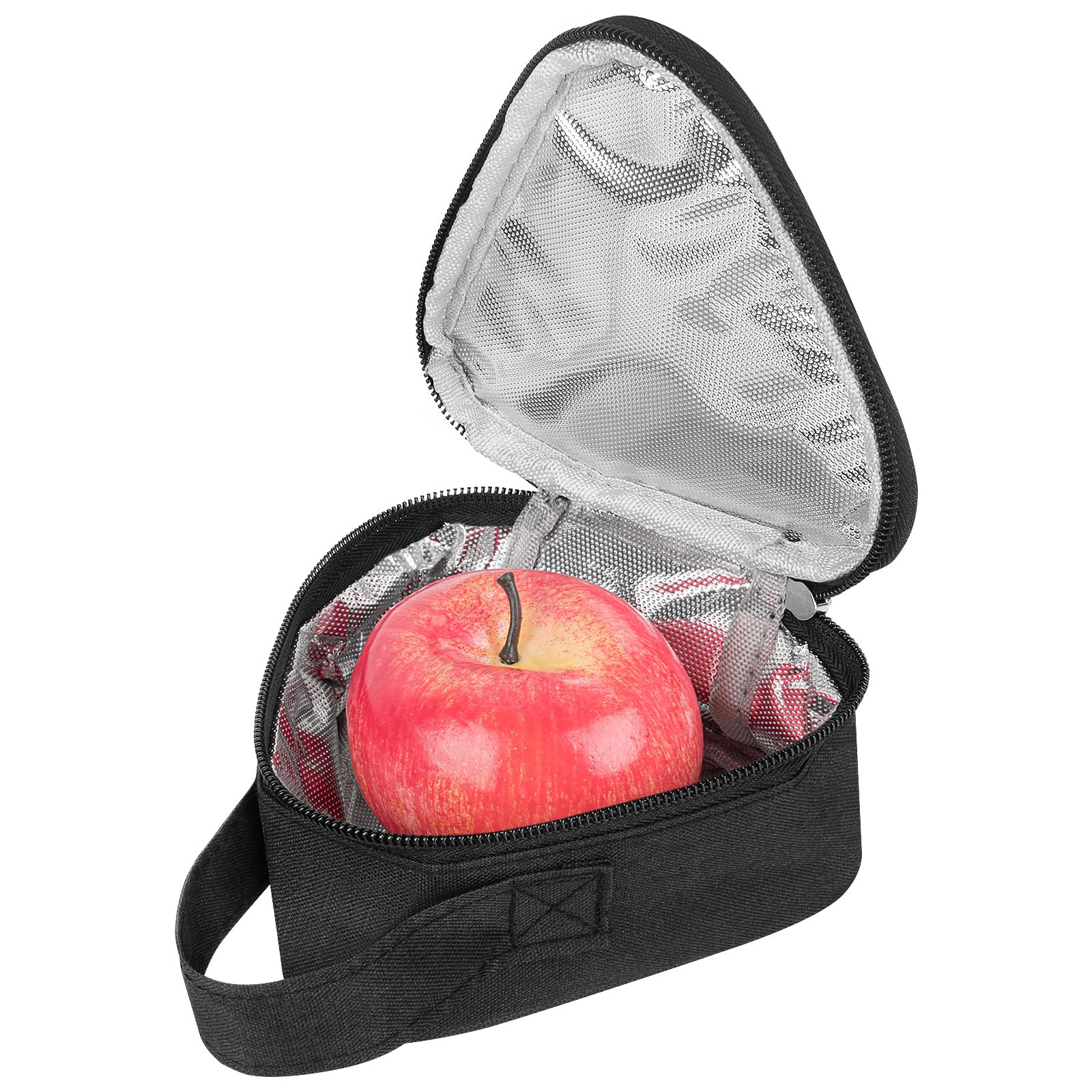 Linkidea Sandwich Bags Reusable Insulated Snacks Storage Bag for Sandwich Lightweight Leakproof Outdoors Lunch Box for Women Black