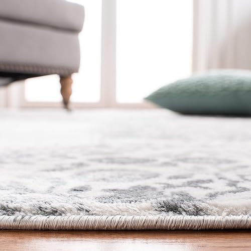 Miniatura 5 de MARTHA STEWART x Safavieh MSR0958H - Alfombra de 8 x 10 pies, color carbón y marfil, no desprende pelusa, para entrada, sala de estar, comedor,