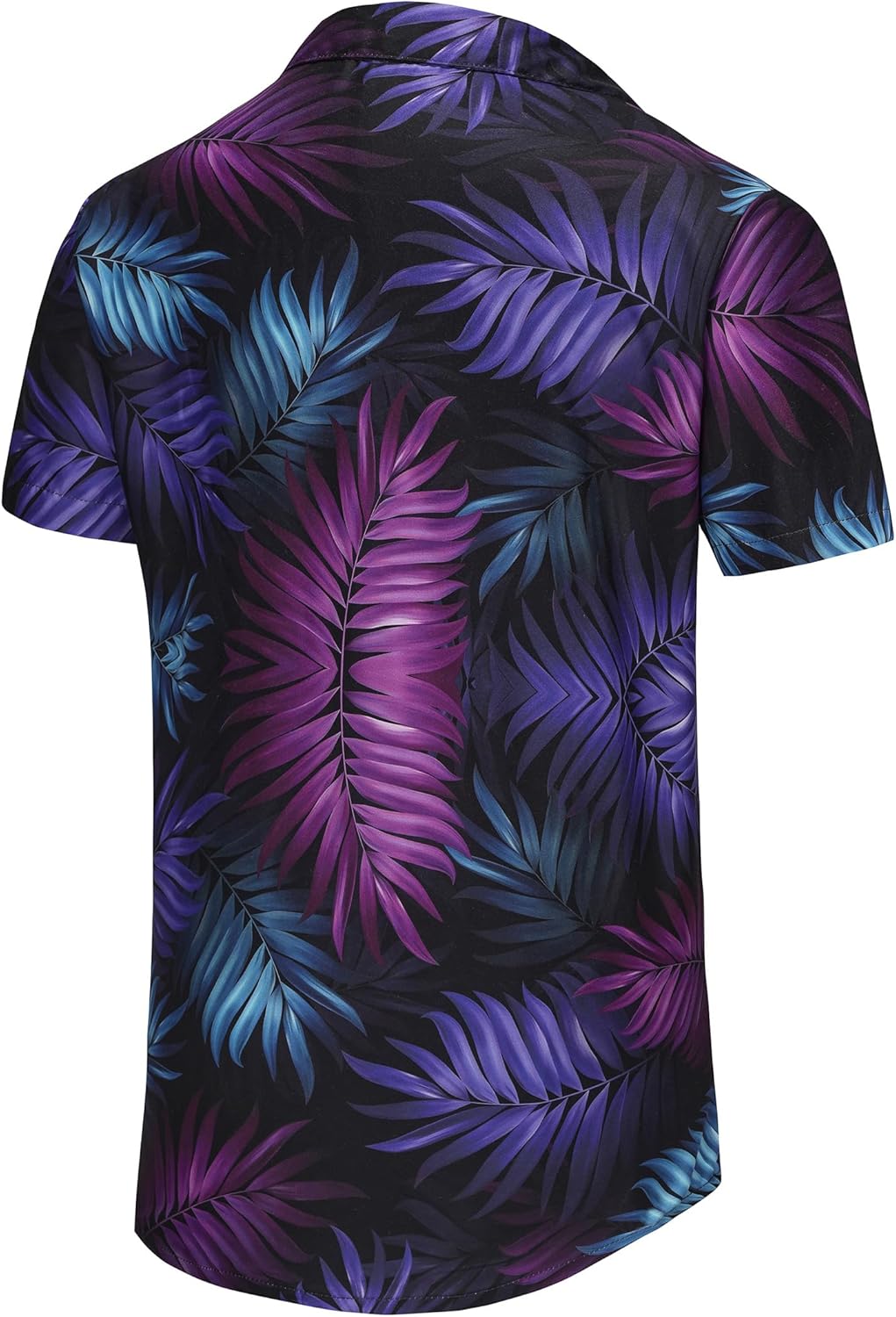 KYKU Hawaiian Shirt for Men: Tropical Summer Beach Short Sleeve Button Down Shirt with Pocket - Image 3