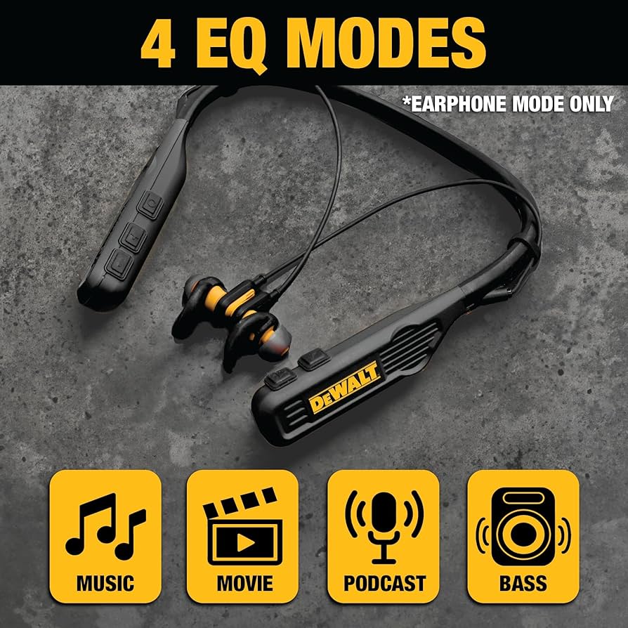 Amazon.com: DEWALT Heavy Duty Black Edition 2-in-1 Neckband