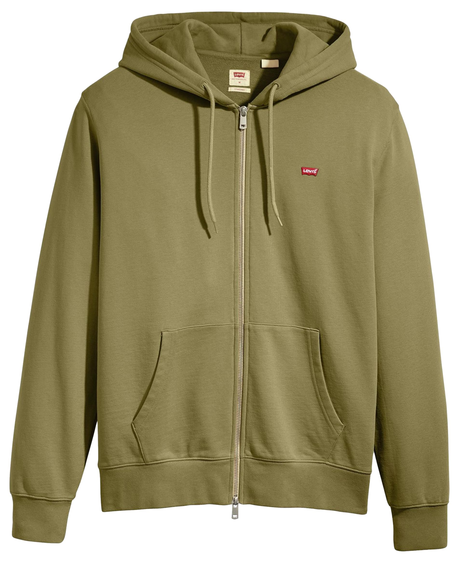 Levi's Men's zip-up sweatshirt, Burnt olive, XS