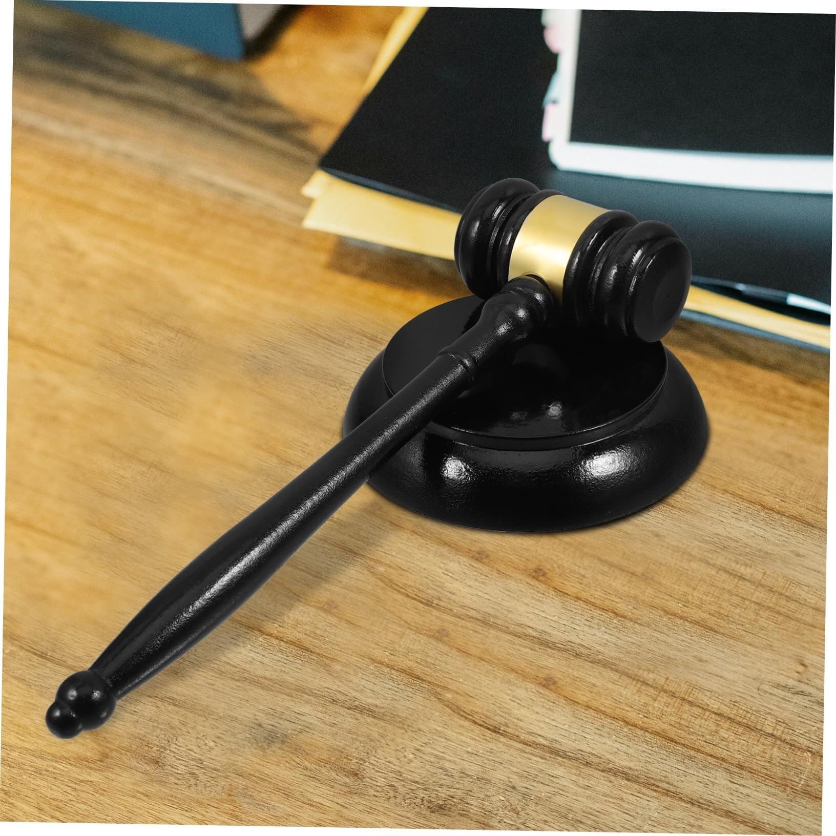 Juego de martillos de subasta de madera for jueces, for subastadores, abogados y jueces Mazas de madera