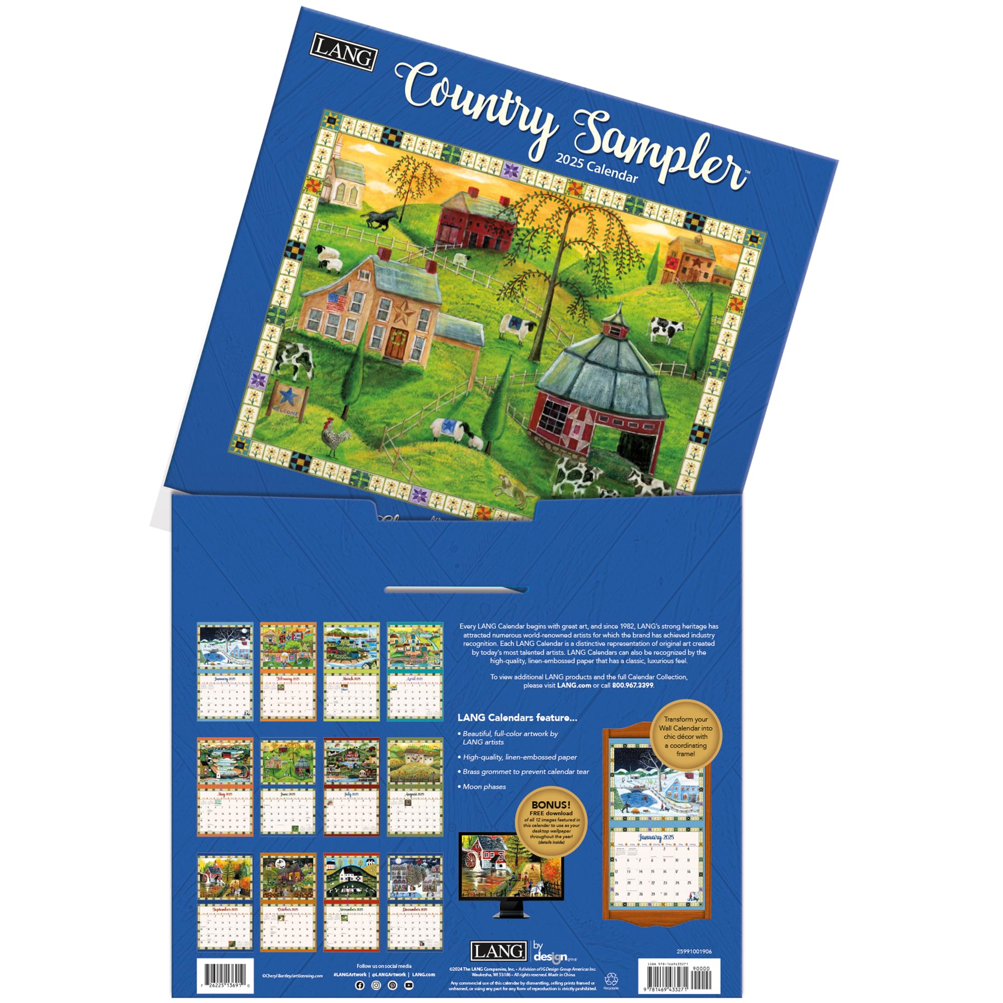 Country Sampler 2025 Wall Calendar 25991001906 - View #7