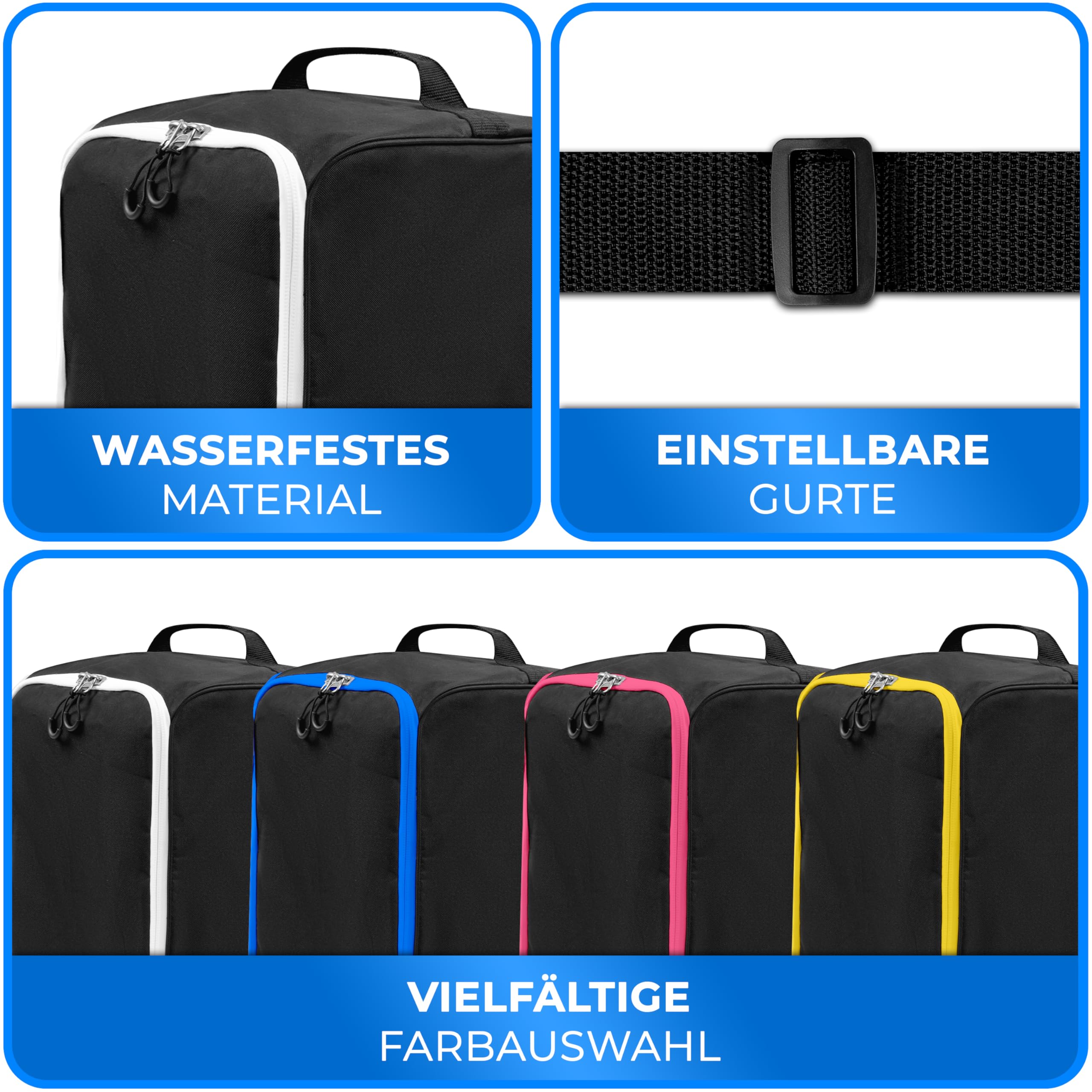 STYNGARD Skischuhtasche mit Helmfach und Stiefelfach [40 L] - Ski Stiefeltasche mit Umhängefunktion und Stauraum für Skizubehör - Tasche für Skischuhe Modell Zermatt