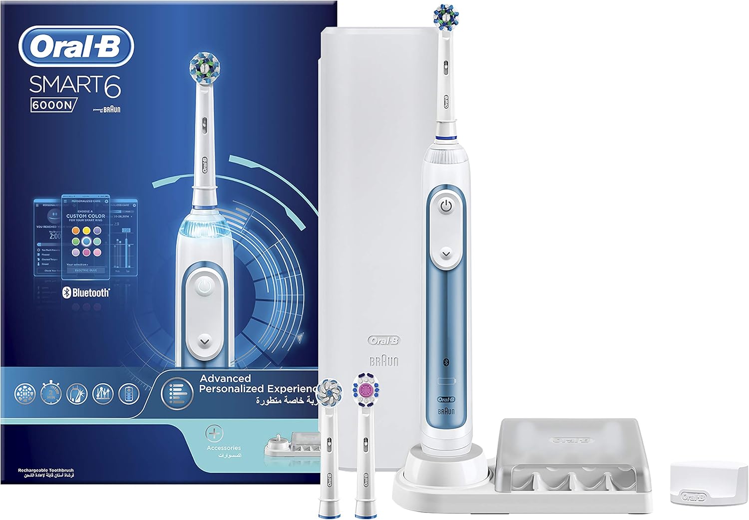 OralB Smart 6 Electric Toothbrush (Bluetooth Enabled) With Uae 3 Pin