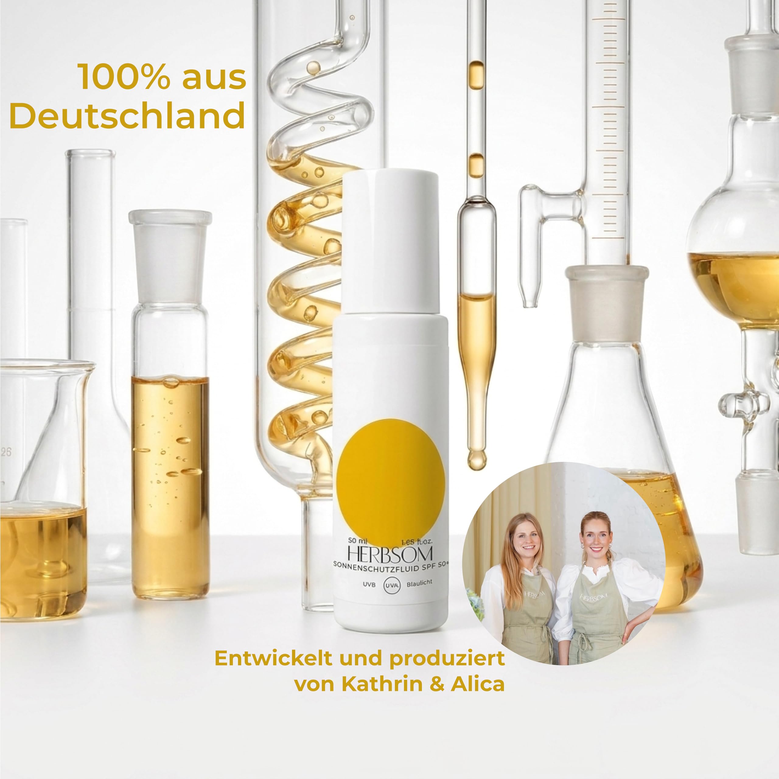 Sonnenschutzfluid SPF 50+, Ultraleichte Textur, UVA-, UVB- und Blaulichtschutz, mit Ceramiden, Hyaluronsäure, für tägliche Anwendung