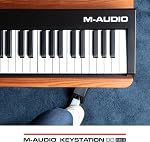 M-AUDIO Keystation 88 MK3 88 Key Semi Weighted MIDI Keyboard Controller for Complete Command of Virtual Synthesizers and DAW parameters