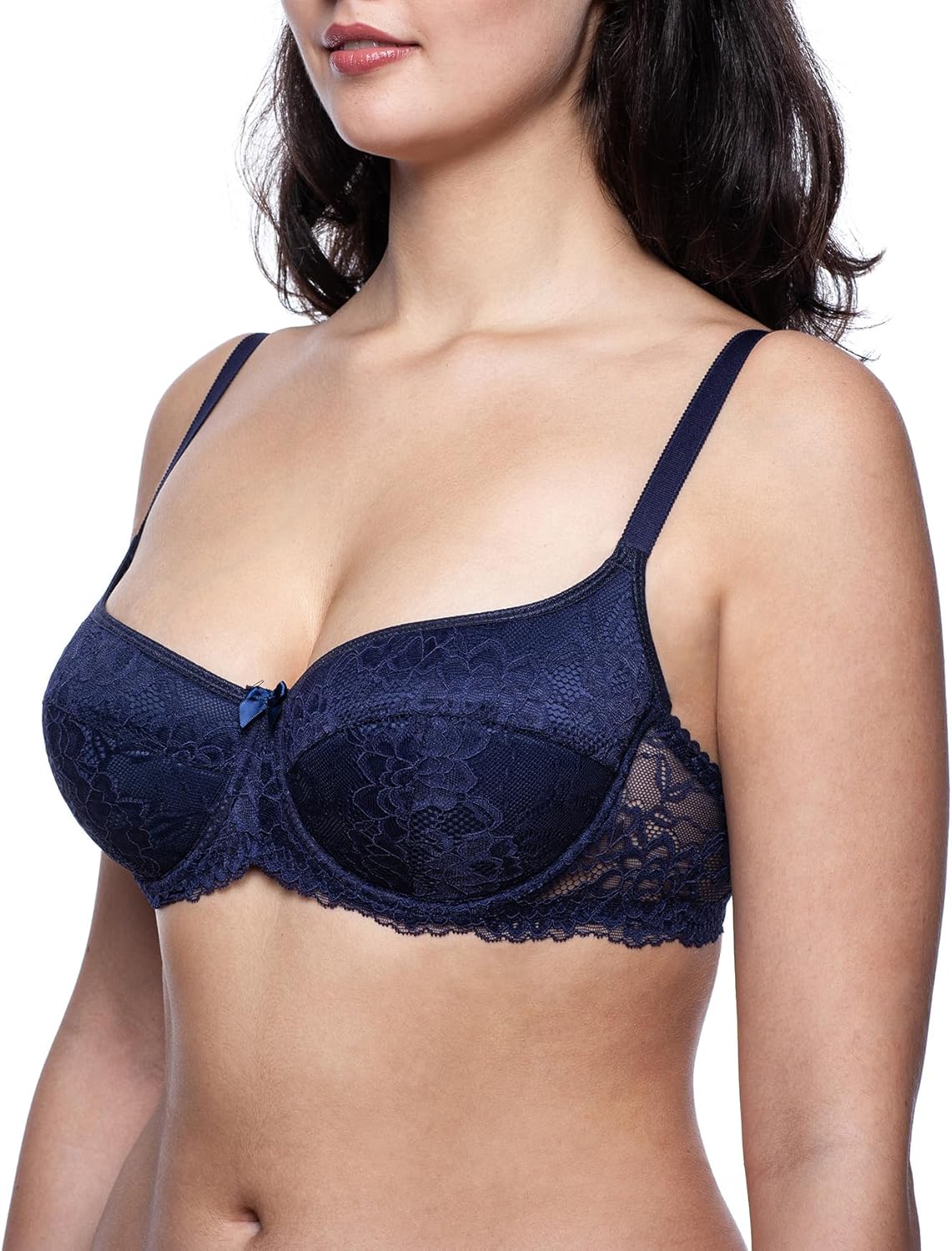 Women's Balconette Push Up Bra, Lace Sexy Design - Image 5
