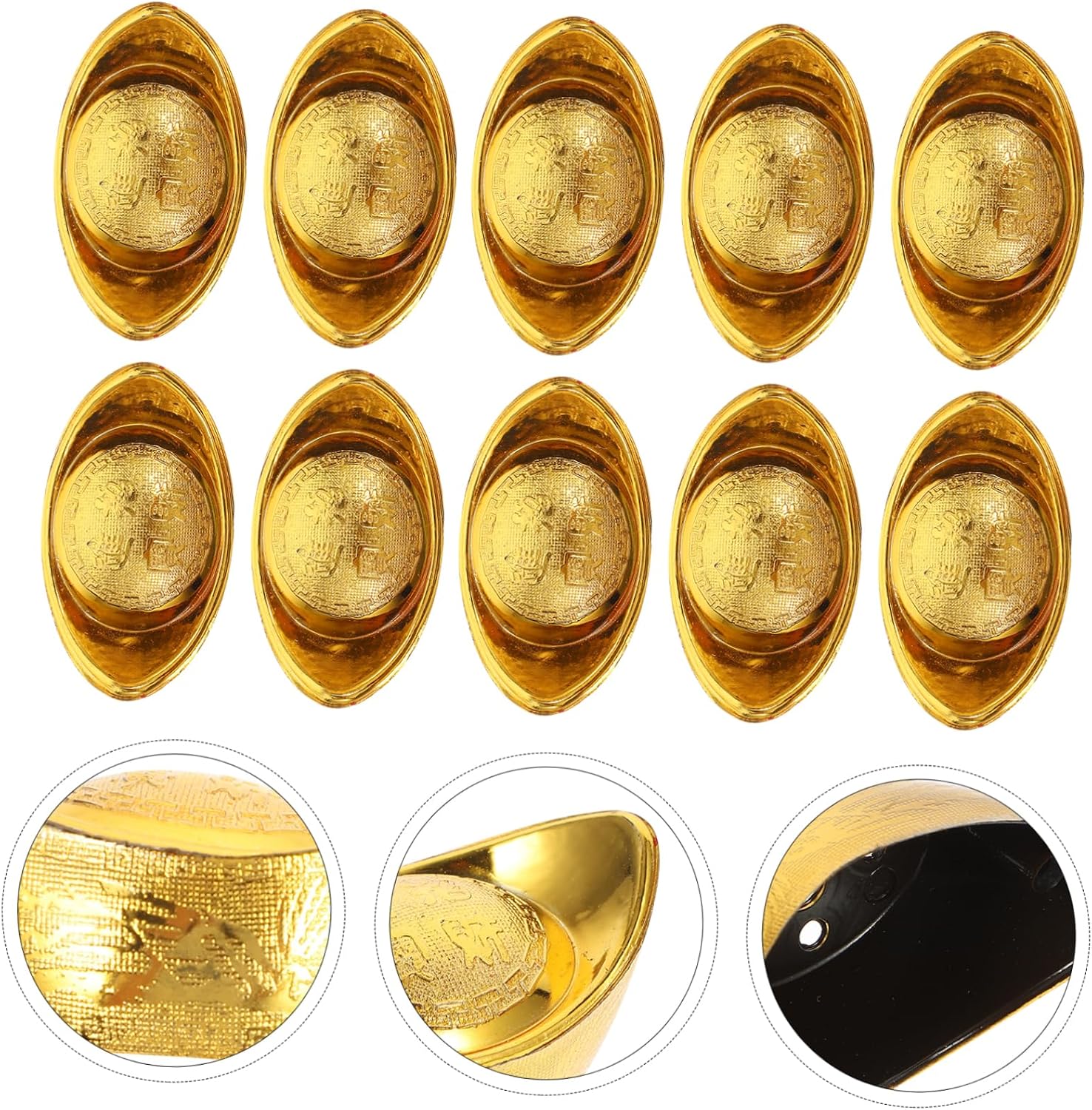 20 Pcs Gold Candy Packing Boxes PP Decorative Storage for Celebrations image 2