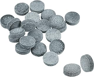PATIKIL 12mm Dia Pool Cue Tips, 20 Pack Pool Billiard Cue Tips Pool Stick Replacement Tips Pool Stick Tips Snooker Cue Tips, Grey