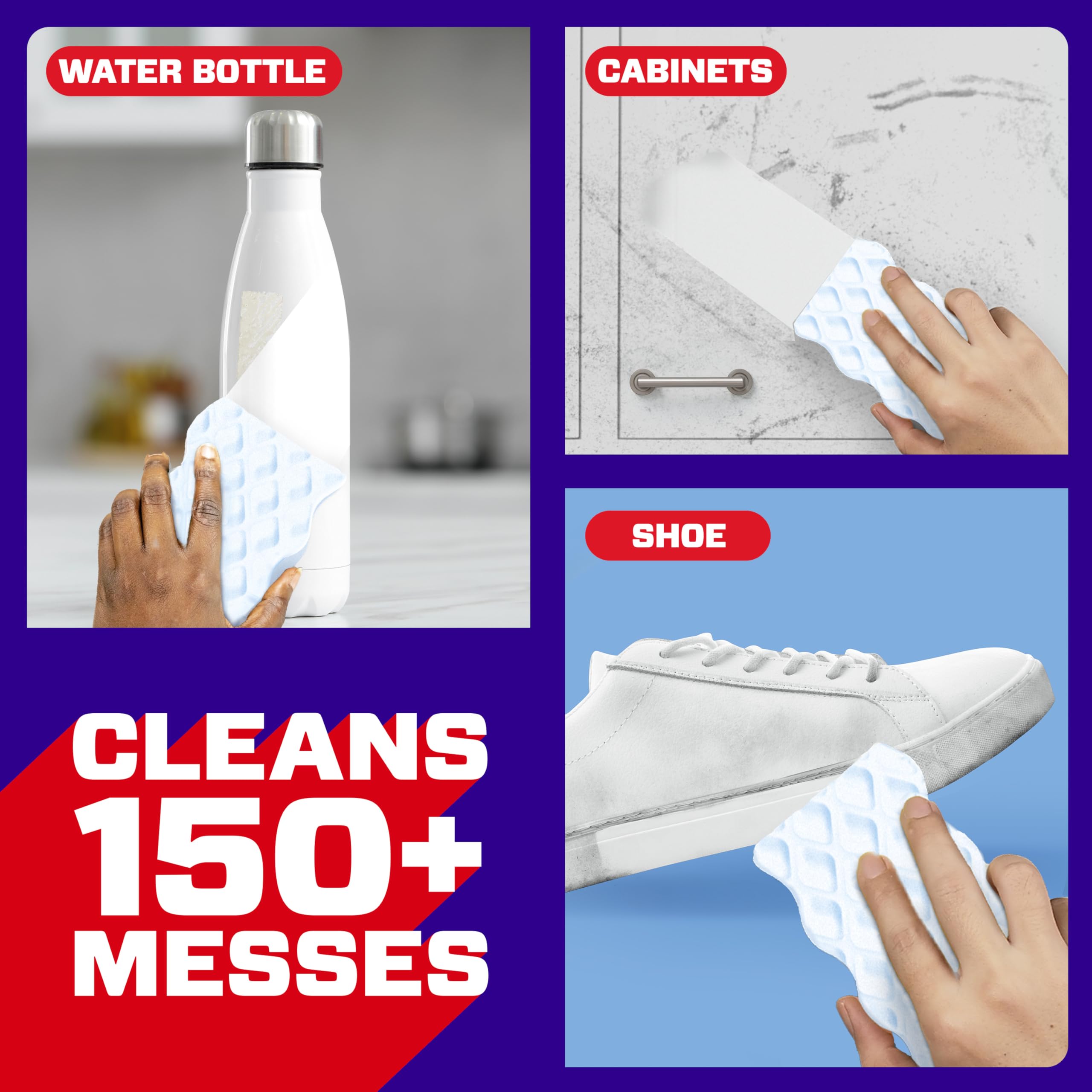 All Purpose Cleaning Scrubber Melamine Pads 12ct B70392