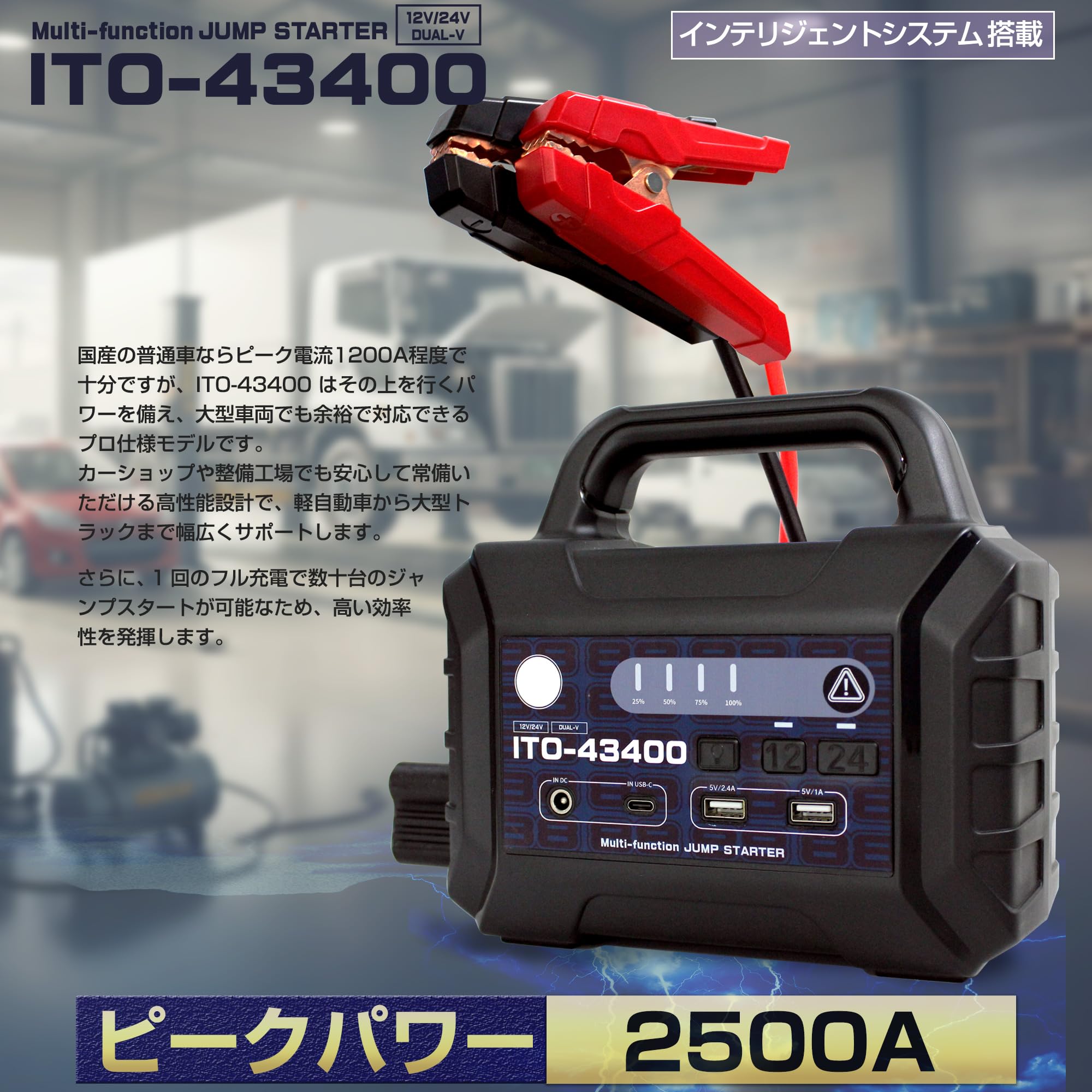 Amazon | 88HOUSE ジャンプスターター 12V 24V 大容量 修理対応可