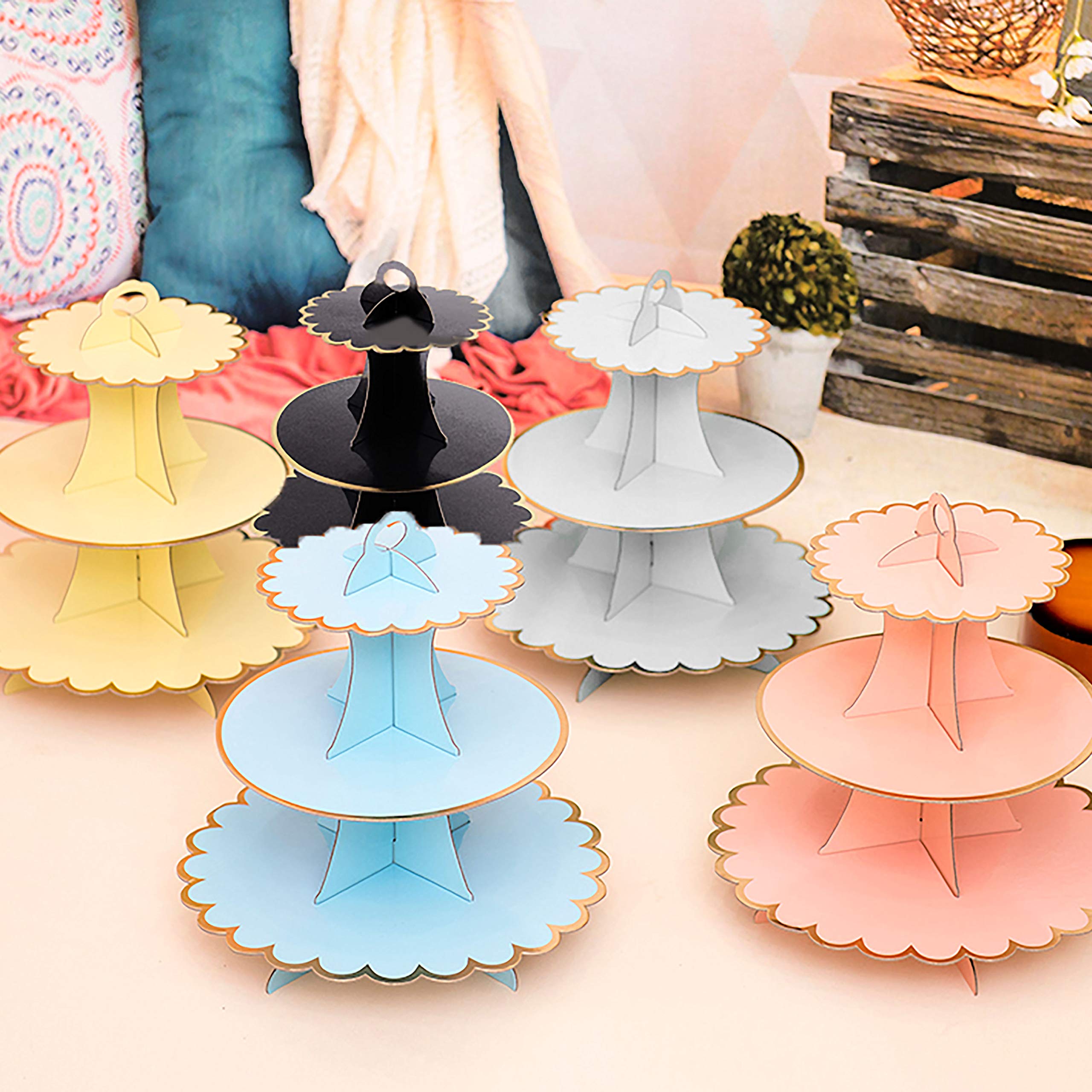 Accessori Feste Compleanno Supporto Cupcake Magico 3 Livelli - Tema Gufo  Delle Nevi Per Feste Cartone Robusto, image size:2560x2560