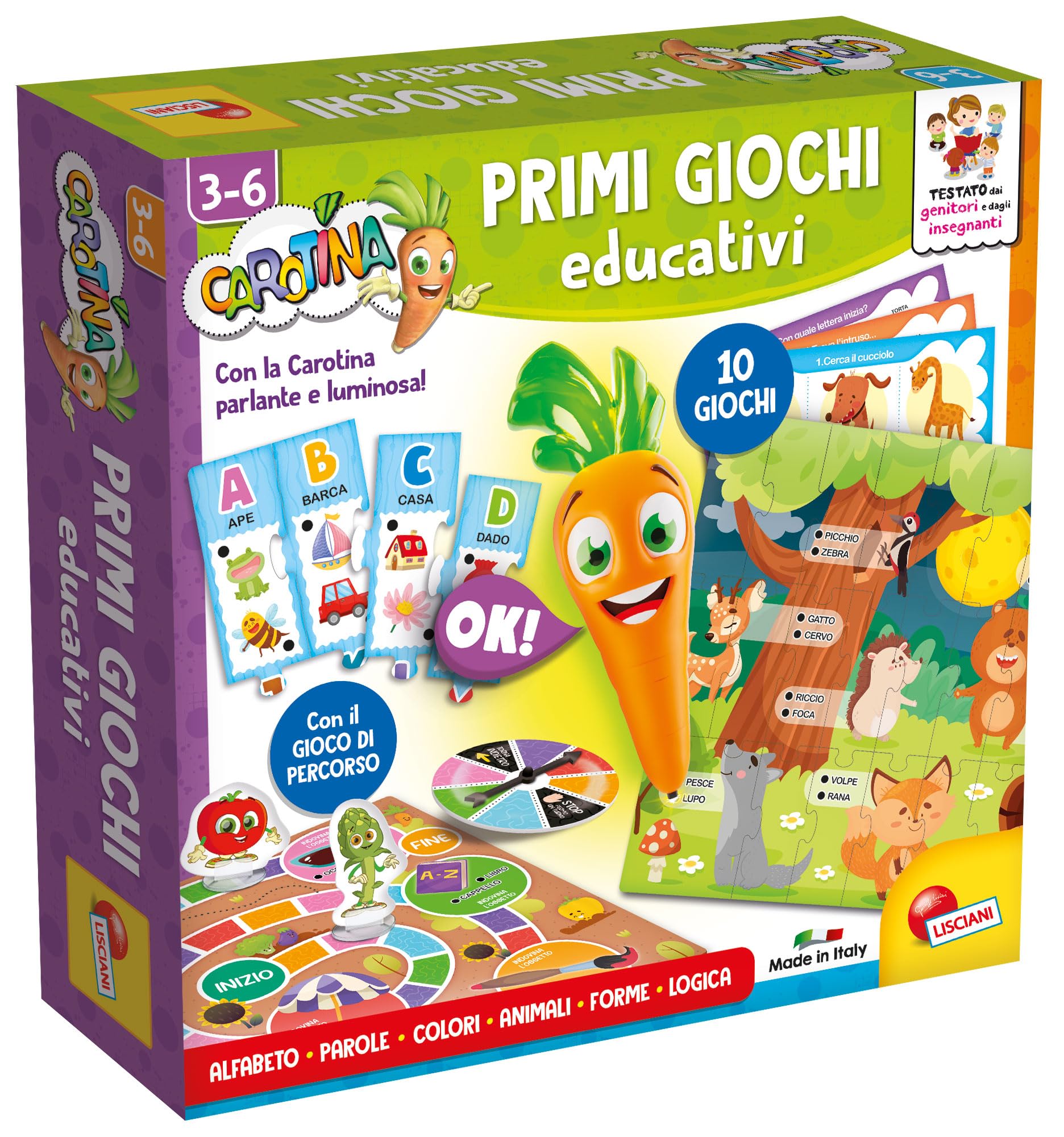 Lisciani Giochi - Carotina Penna Parlante I Primi Giochi educativi, 113781
