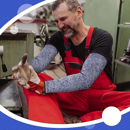 Miniatura 5 de 3 pares de protectores de brazo para piel fina y moretones, resistente a los cortes, manga de antebrazo, manga de protección contra quemaduras de