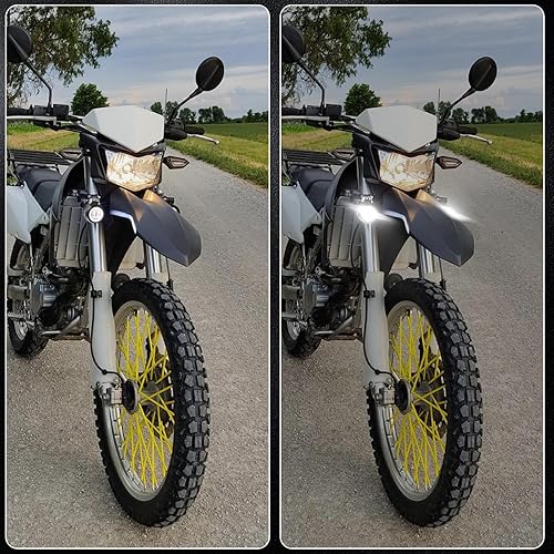 Miniatura 5 de Luces LED antiniebla de conducción para motocicleta, luz de conducción de motocicleta, 20 W Auxiliary Spot Lights Pod para motocicleta, DRLAngel