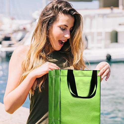 Miniatura 3 de BLEWINDZ 20Pcs Large Gift Bags  Reusable Grocery Shopping Bags with Handles