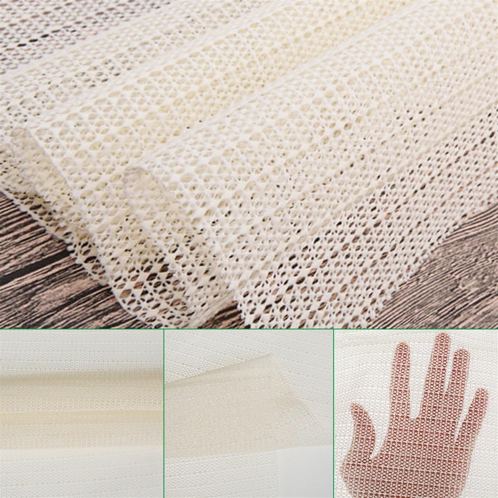 rutschfeste Teppichgreifermatte rutschfeste Teppichunterlage, Teppichgreifer, Mehrzweck-Einlagematte, Netzfutter, Teppichunterlage, Bodenmatte Rug Gripper (Color : 1mx2m White)