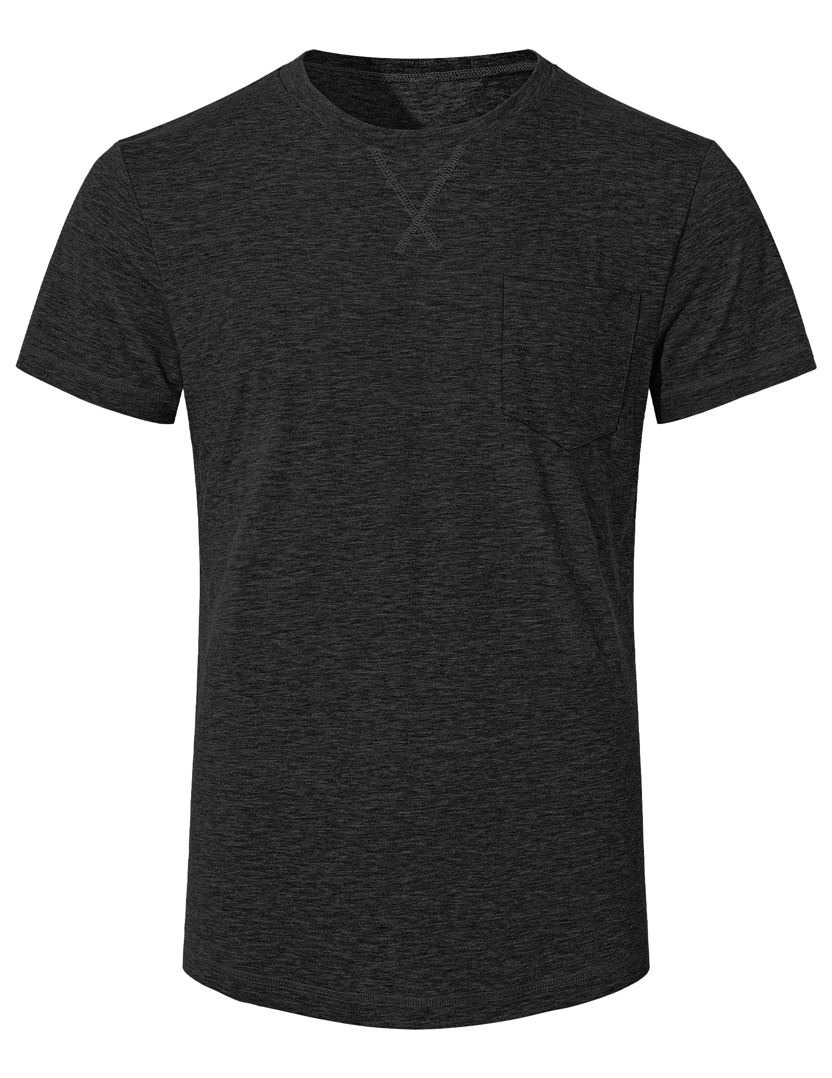 TARAINYA T-Shirt Uomo Cotone Maniche Corte Girocollo Tinta Unita Maglietta Estive