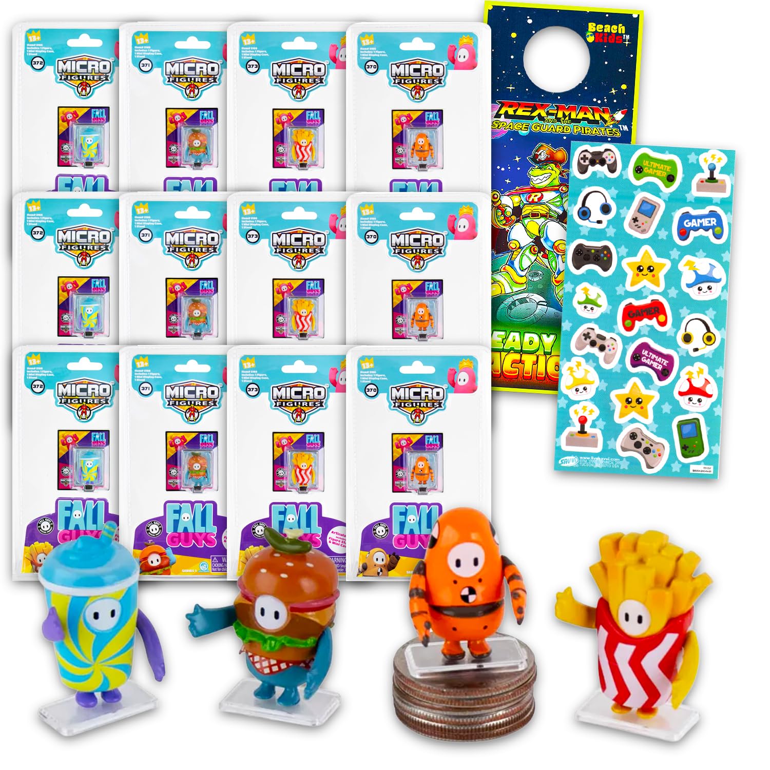 Fall Guys フィギュアセット フォールガイズ フィギュア 6点セット Fall Guys」のアクション