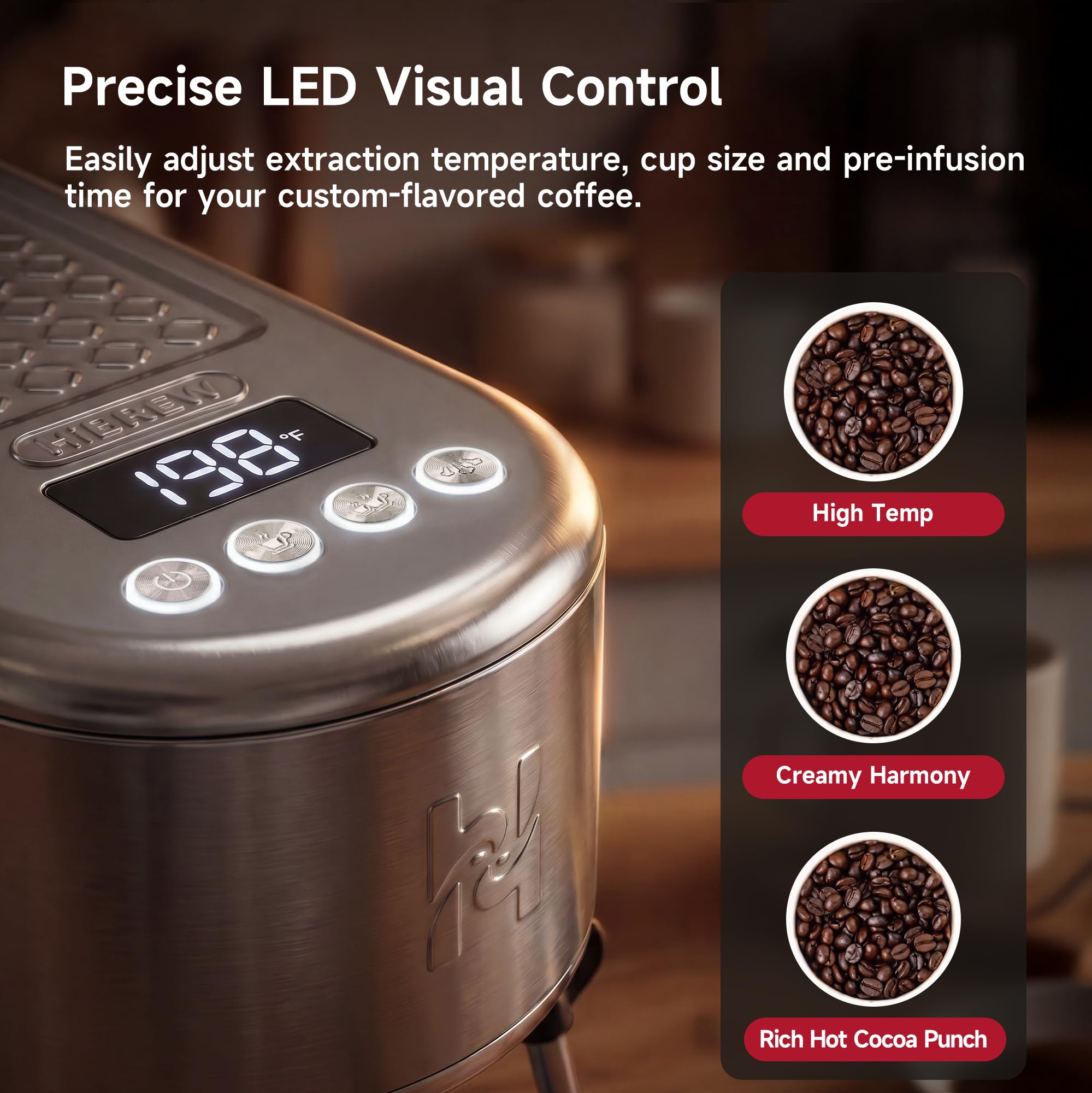 HIBREW H10B Lite - Máquina de espresso programable